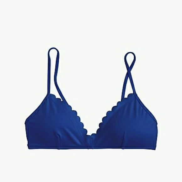 J. Crew Other - J. Crew Scalloped bikini top in Italian matte J. Crew Other - J. Crew Scalloped bikini top in Italian matte